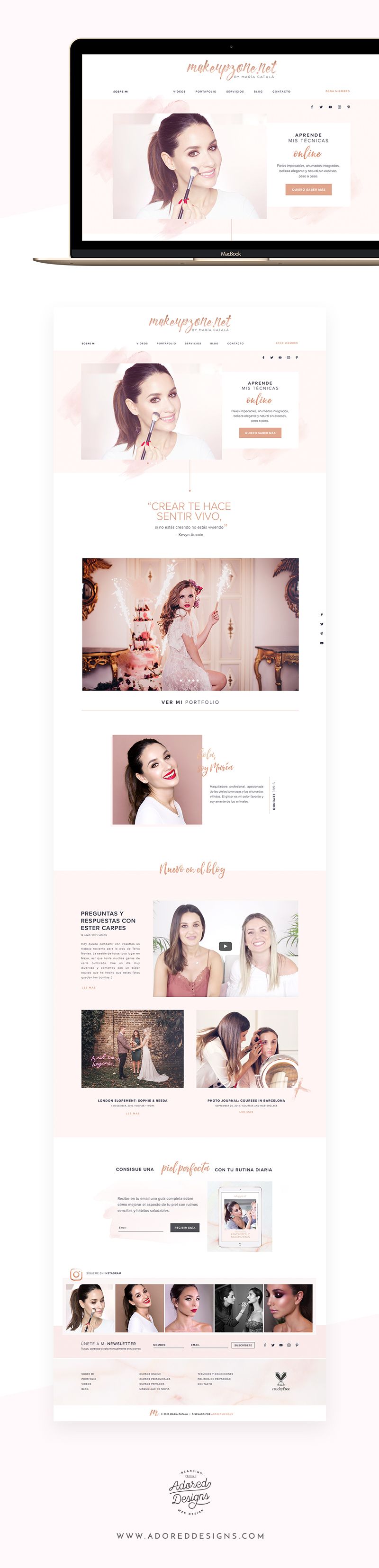 makeup artist website on makeupzone net web design for a makeup artist adored designs makeup artist website web layout design website layout