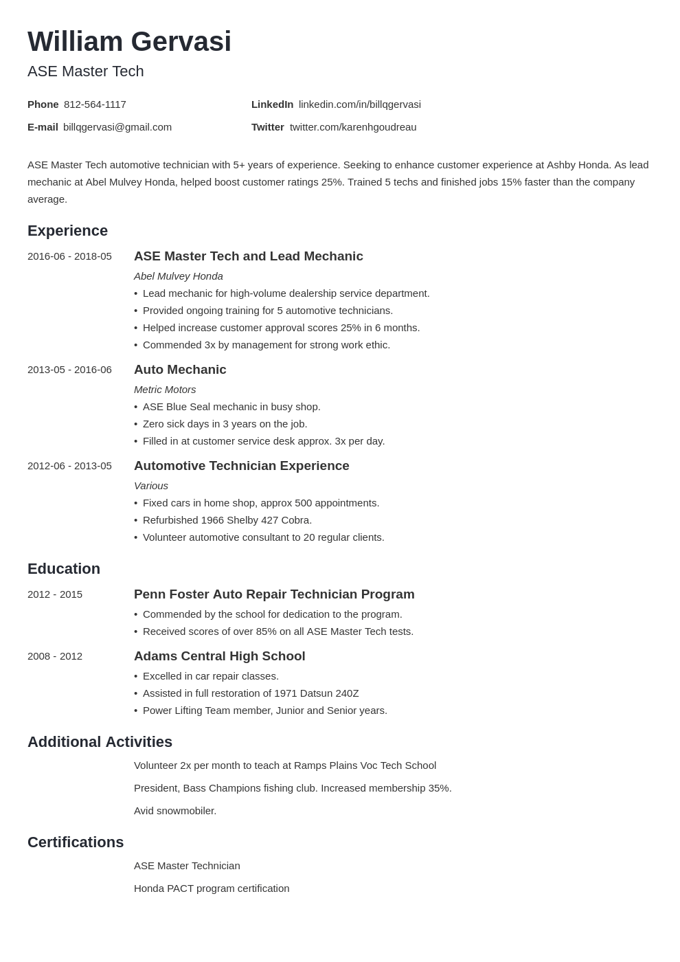 automotive technician resume on mechanic resume example template minimo automotive technician resume examples job resume examples