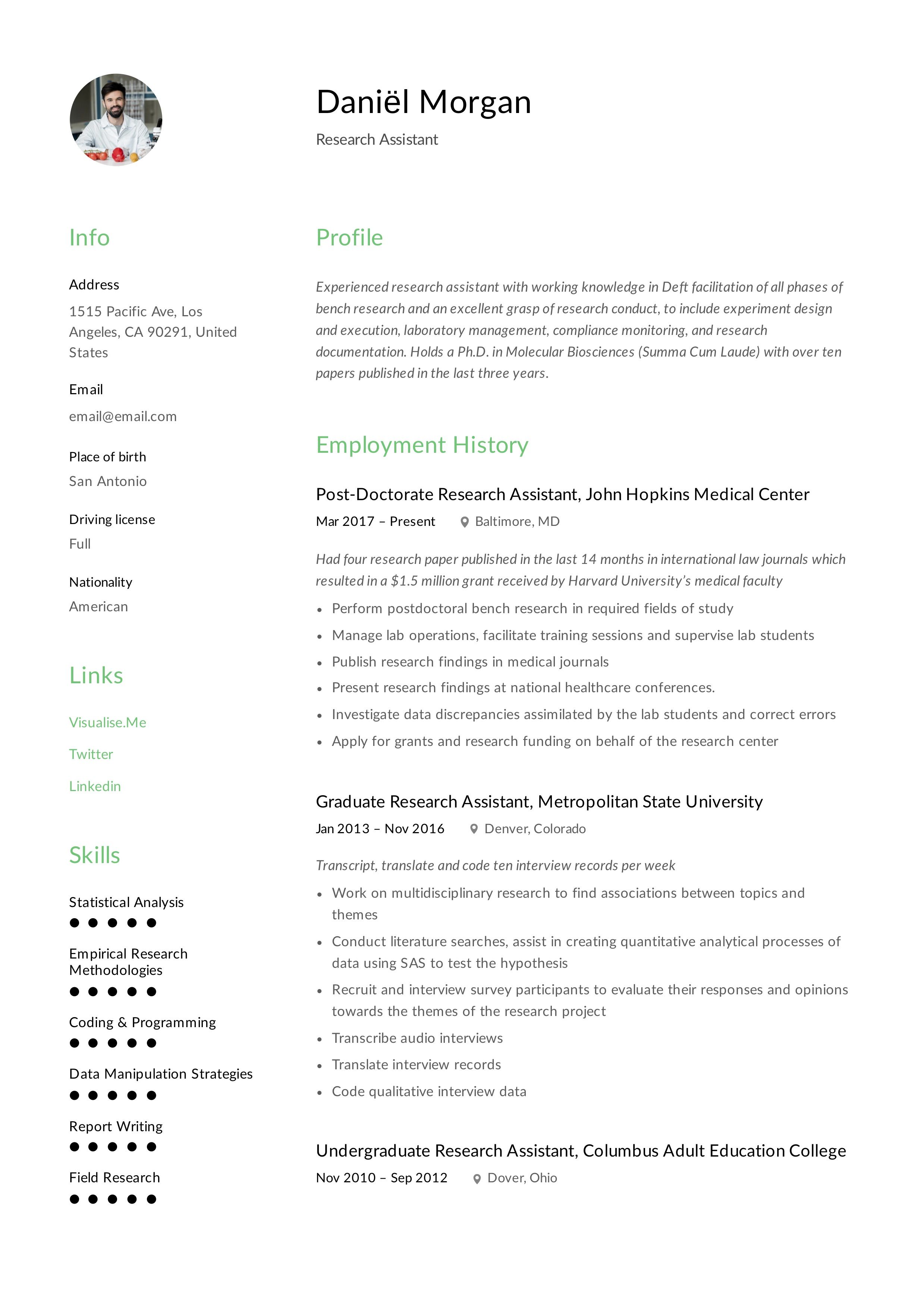 ux research assistant on research assistant resume template research assistant guided writing resume examples