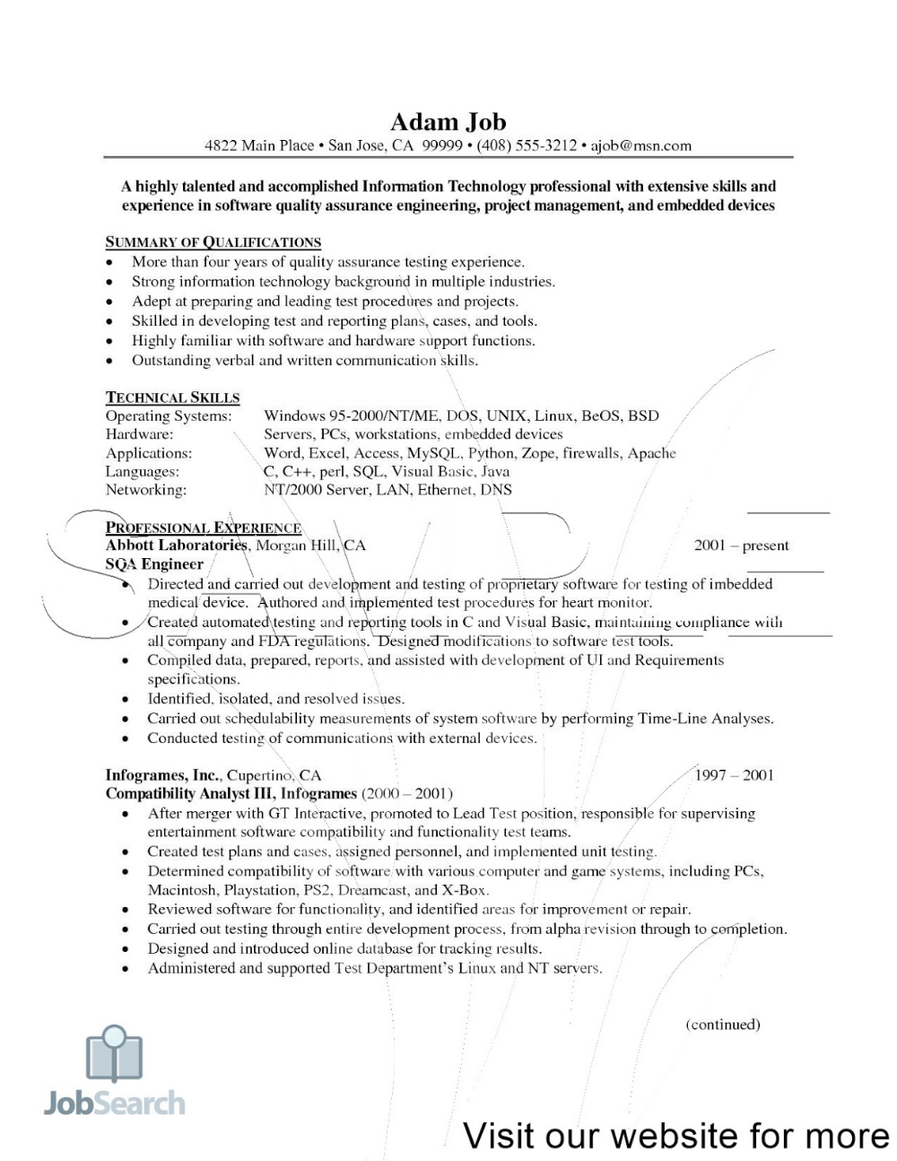 pin on software quality assurance resume examples 2020 software quality analyst resume on pin on software quality assurance resume examples 2020