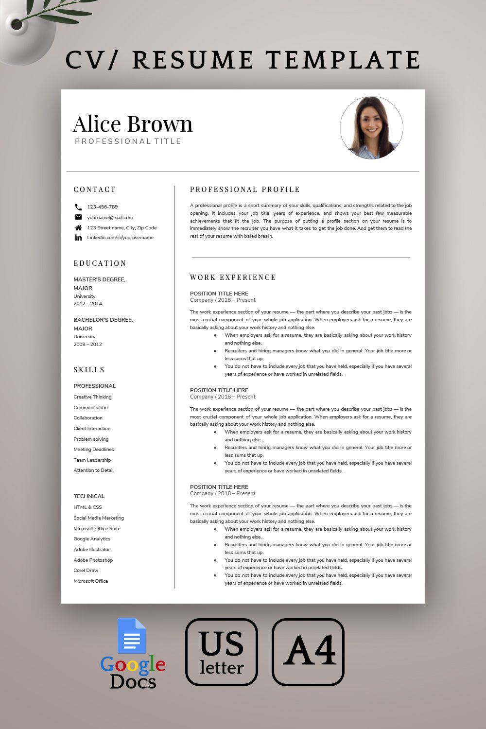 resume outline google docs on google docs resume template modern resume template 1 2 page professional resume template cv template creative resume instant download in 2021 resume template resume template word teacher resume template