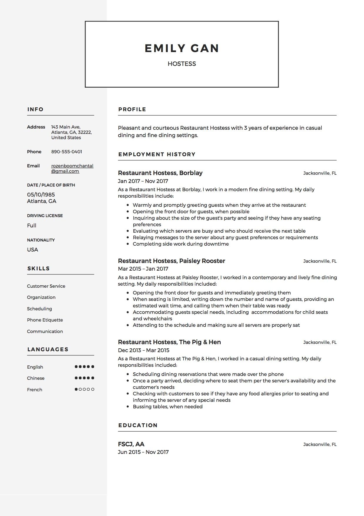 restaurant hostess resume sample template example restaurant hostess resume guide job resume samples objective for food service resume on restaurant hostess resume sample template example restaurant hostess resume guide job resume samples