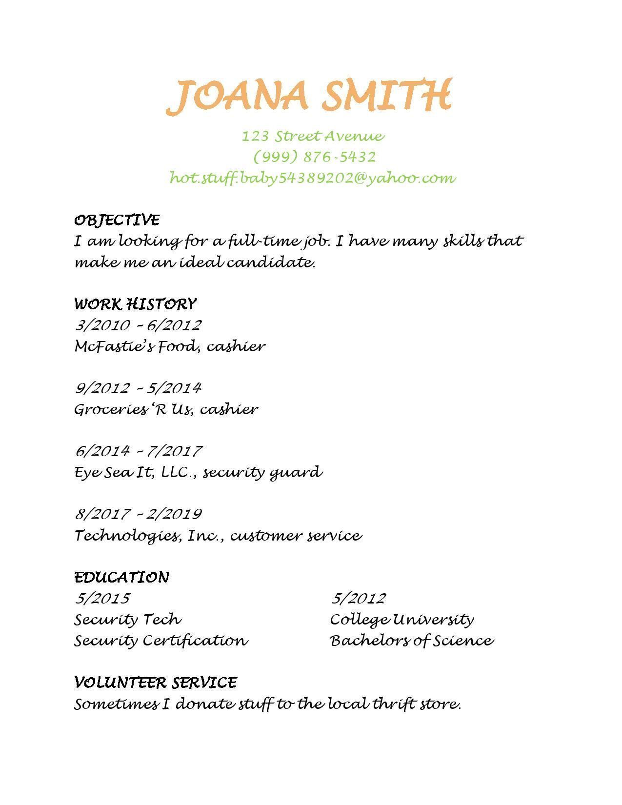 17 simple resume ideas in 2021 bad resume examples for students on 17 simple resume ideas in 2021