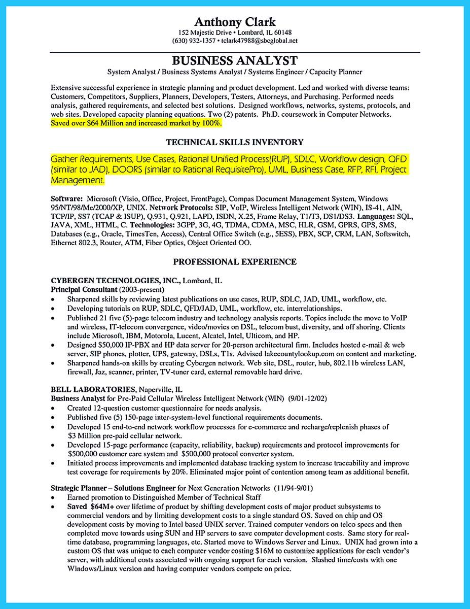 business analyst objective on cool cool credit analyst resume example from professional business analyst resume business analyst business systems