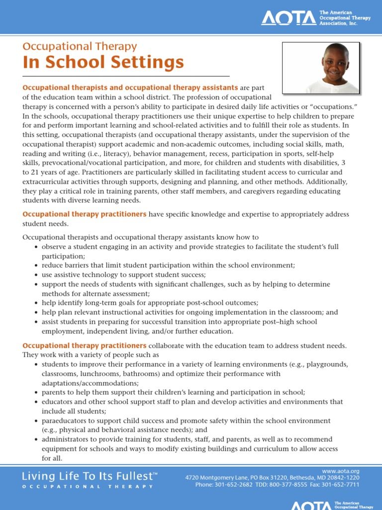 occupational therapy assistant schools on occupational therapy in school settings free download as pdf file pdf individualized education program occupational therapy occupational therapy assistant