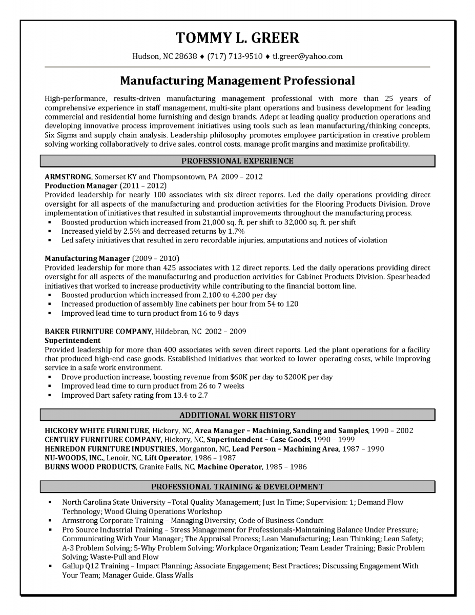 shipping and receiving forklift resume on 12 successful manufacturing resume examples sample resumes resume examples interview advice resume