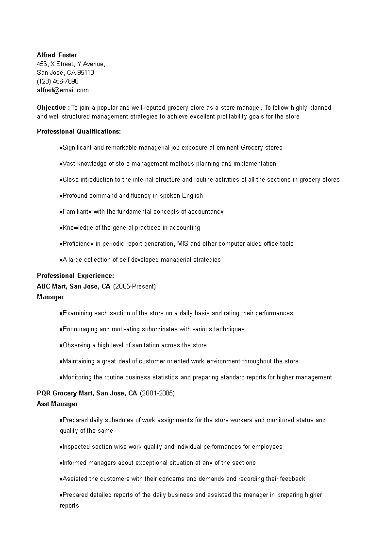 grocery store manager resume on grocery store manager resume how to create a grocery store manager resume download this grocery store manager resum manager resume store manager job hunting