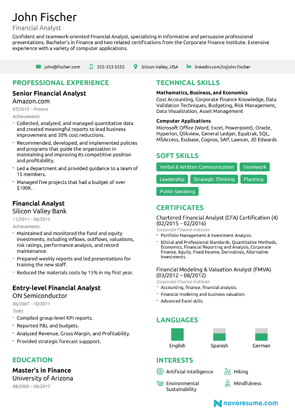 financial advisor resume template on financial analyst resume guide examples within credit analysis report template 10 professional temp financial analyst business analyst resume stock analysis