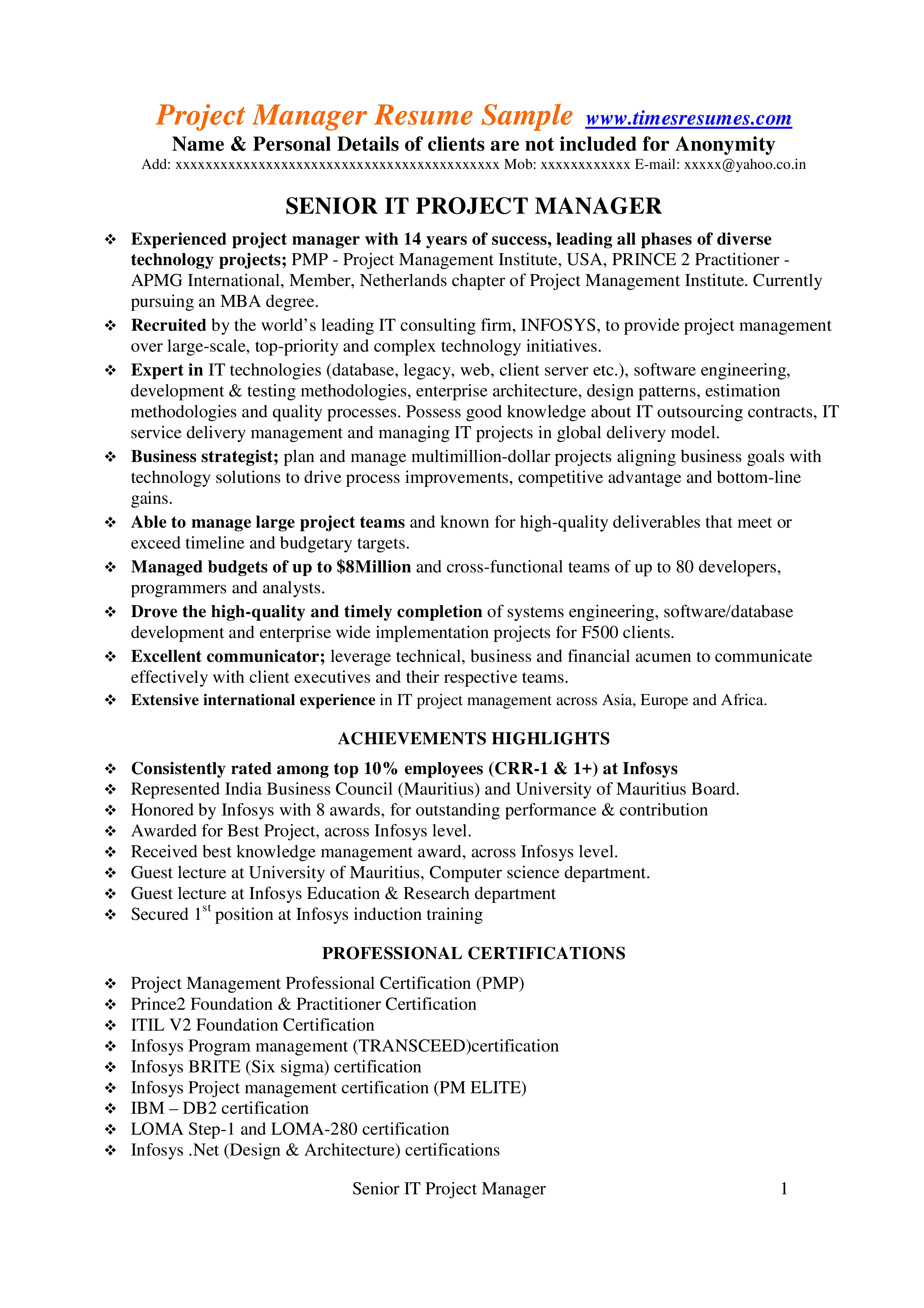 project coordinator position on how to draft a senior it project manager resume download this senior it project manager resume template now manager resume project manager resume resume