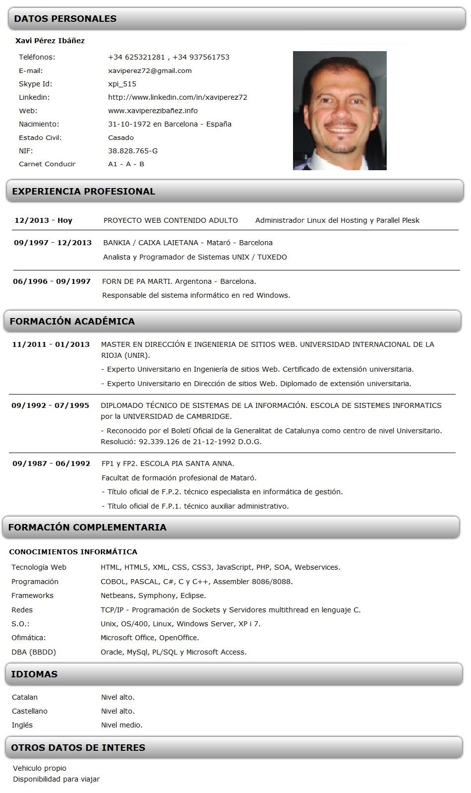 ejemplos de resumen en espanol on de curriculum vitae ejemplo modelo de curriculum vitae curriculum vitae keyword suggestion curriculum