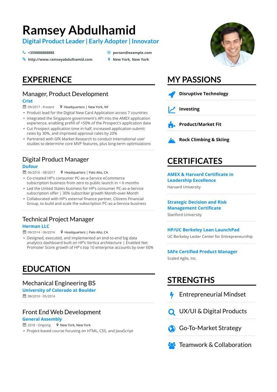 good product manager resume on product manager resume example project manager resume manager resume resume examples