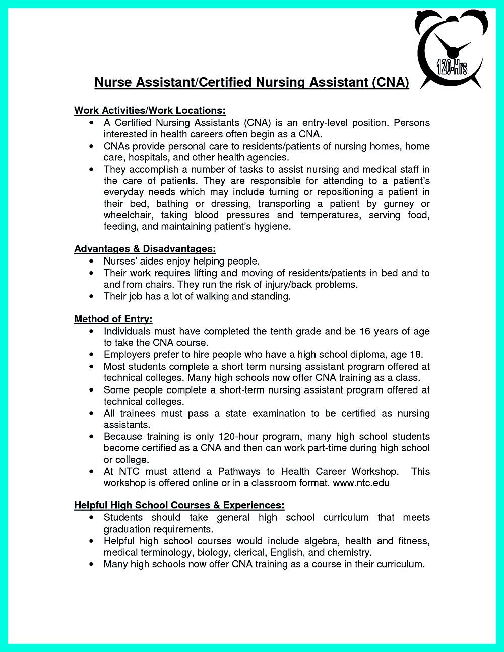 cna resume examples on pin on cna resume