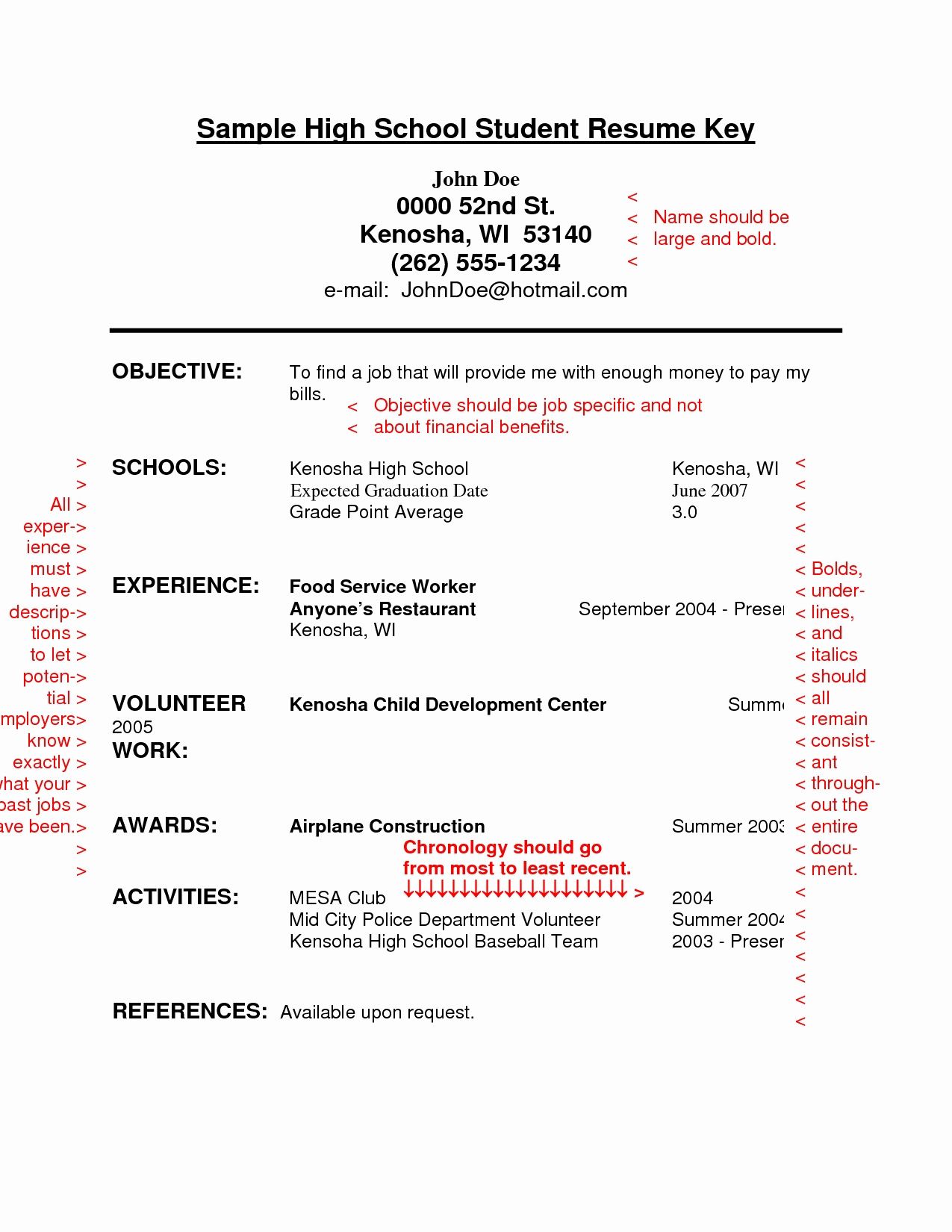 creating a resume for a teenager on resume examples high school student resume examples high school resume student resume template student resume