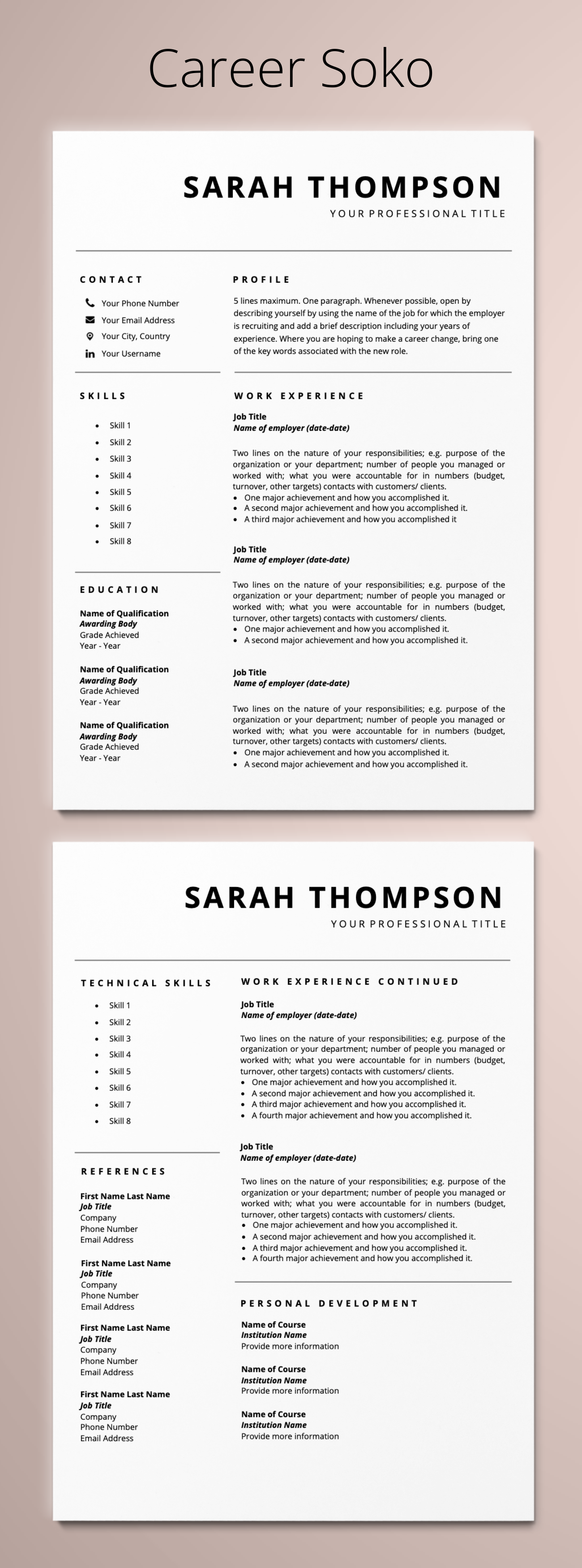resume key qualification words on google docs resume resume template word resume template cv etsy resume template word resume template resume design template