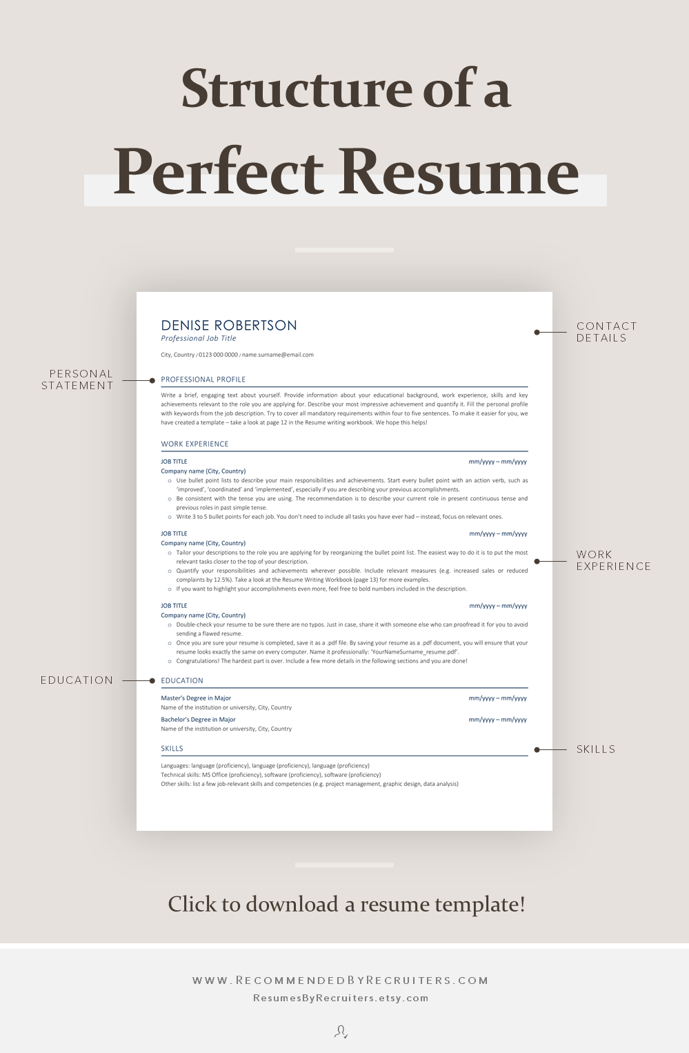 applicant tracking system resume test on classic ats friendly resume template instant download ats etsy in 2021 resume template executive resume template resume