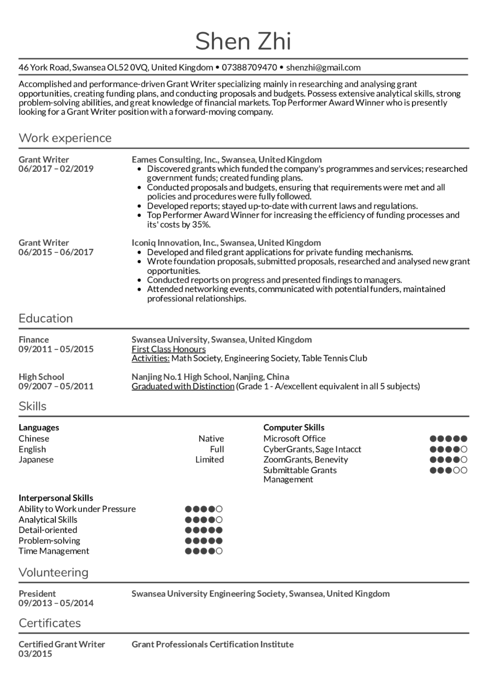 resume examples by real people grant writer resume sample kickresume grant writing resume proposal writer the best resume ever written on resume examples by real people grant writer resume sample kickresume grant writing resume proposal writer