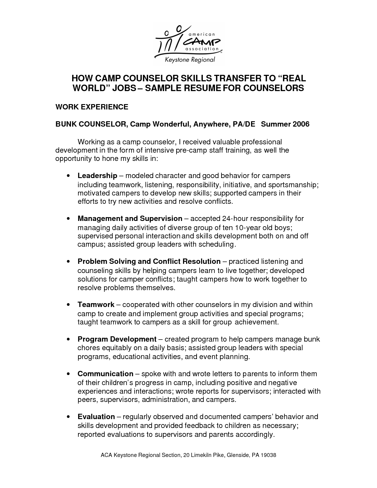 camp counselor duties on camp counselor on a resume experience examples google search counselor job description camp counselor camp counselor job description