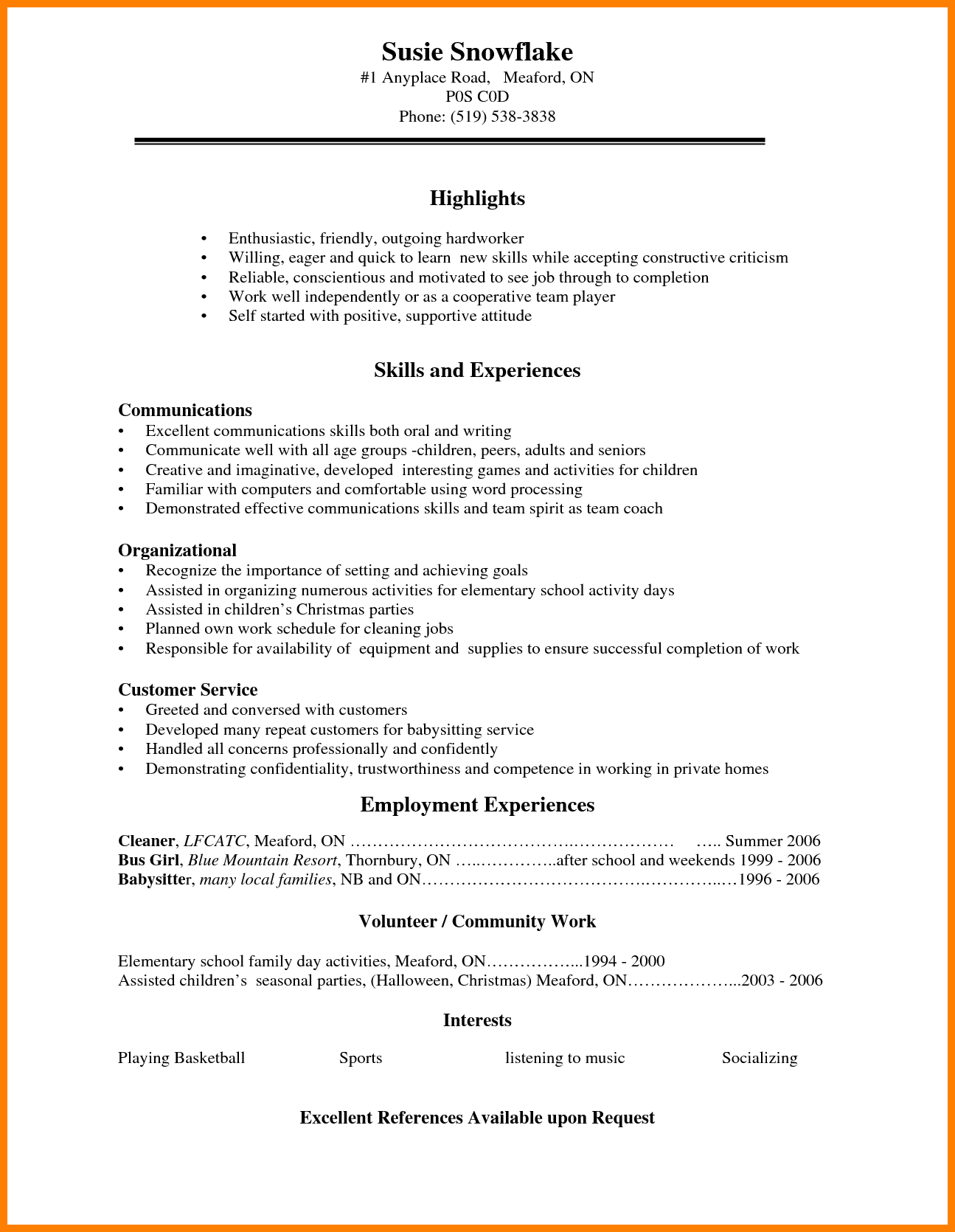 5 cv template for high school students theorynpractice first job resume for teens on 5 cv template for high school students theorynpractice