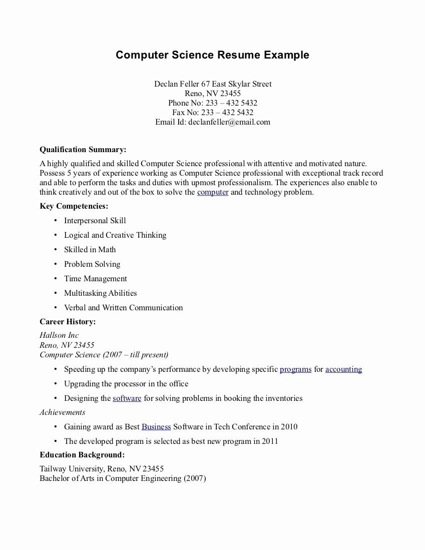 computer science resume example elegant puter science resume templates o puter science resume t resume examples medical assistant cover letter cv resume sample computer science resume skills on computer science resume example elegant puter science resume templates o puter science resume t resume examples medical assistant cover letter cv resume sample