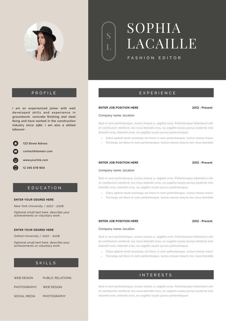 dance resume template free on resume template instant download resume cv template cv etsy in 2021 download resume resume template cv template