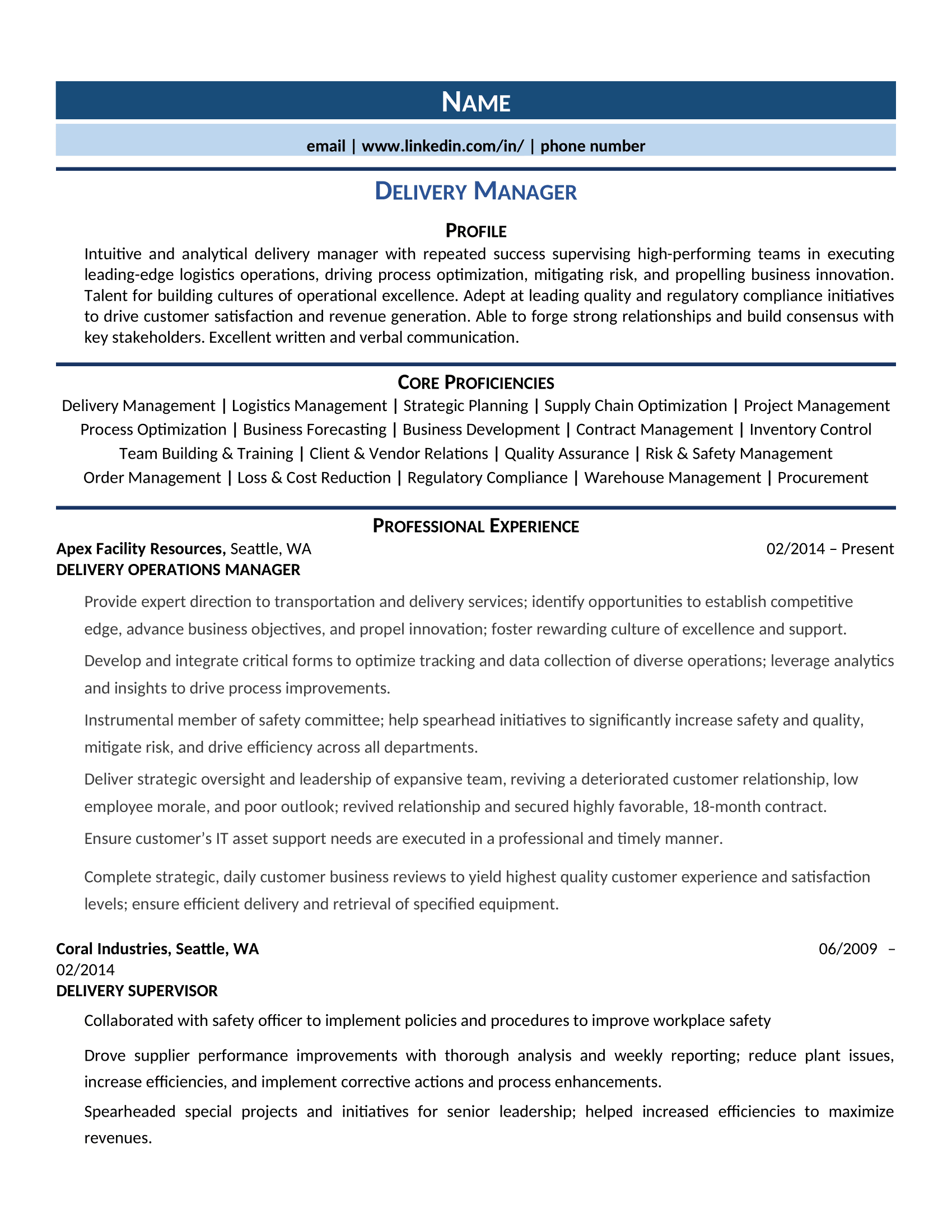 director of operations resume description on delivery manager resume samples how to guide for 2020 manager resume resume examples resume