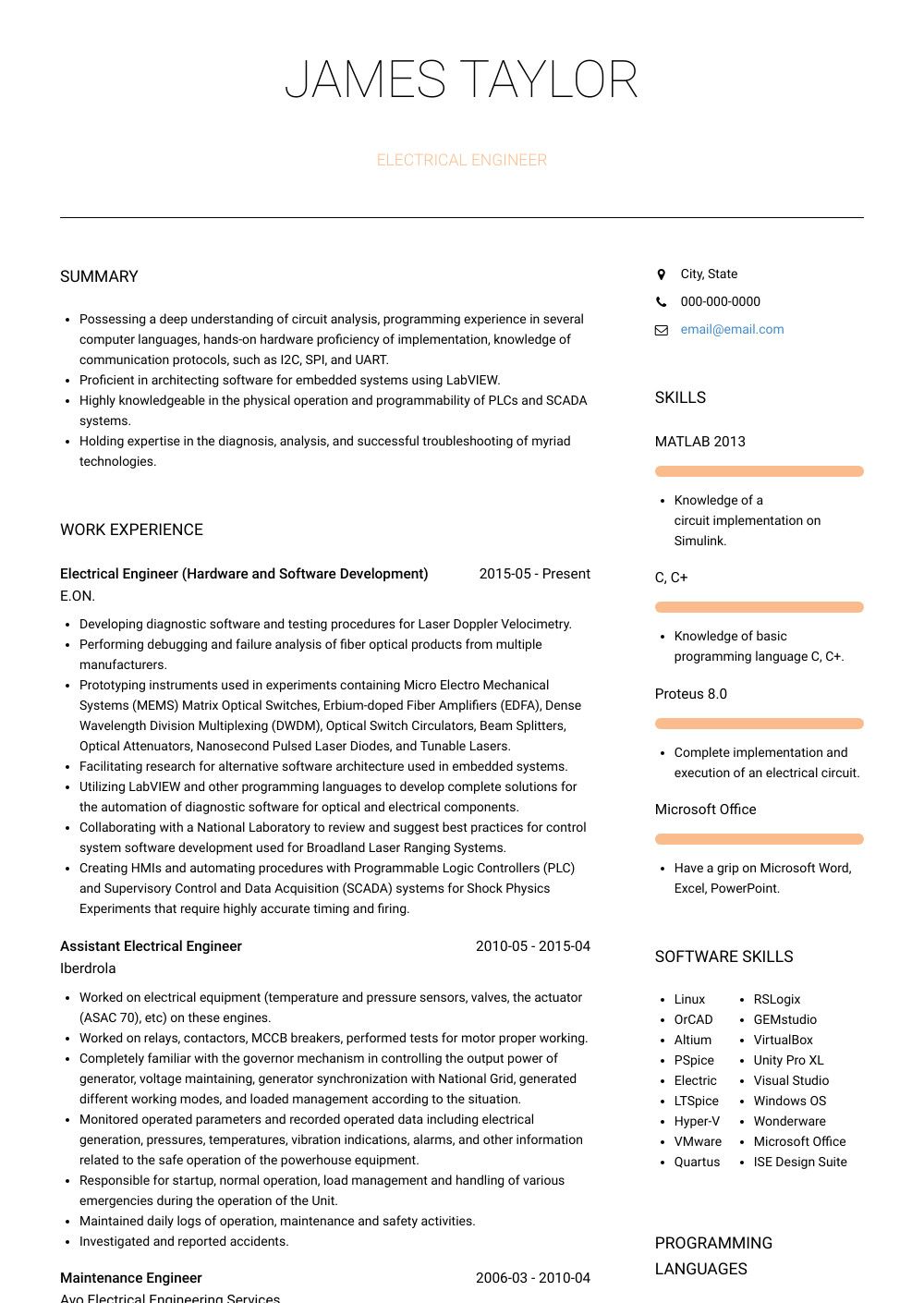 electrical engineer resume format on electrical engineering resume examples exclusive electrical engineer resume samples tem engineering resume engineering resume templates resume examples