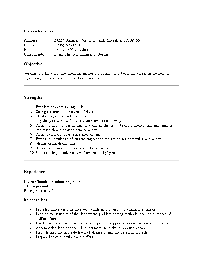 chemical engineering internship resume how to create a chemical engineering internship resume download this ch internship resume resume chemical engineering internship resume template download on chemical engineering internship resume how to create a chemical engineering internship resume download this ch internship resume resume chemical engineering