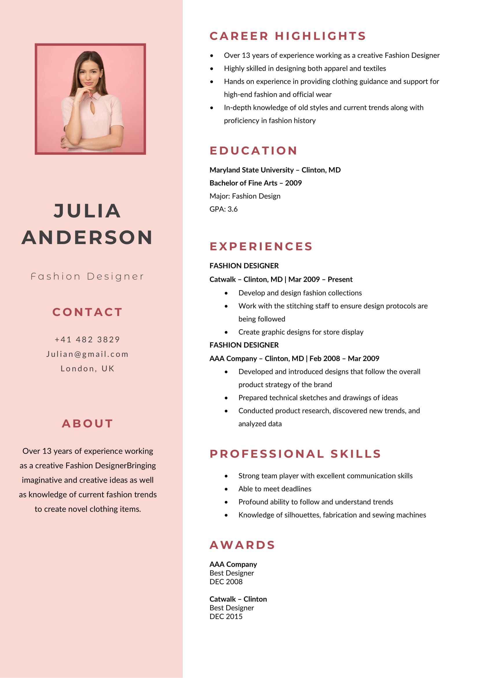 fashion resume template on free fashion designer resume template fashion designer resume resume design creative resume design