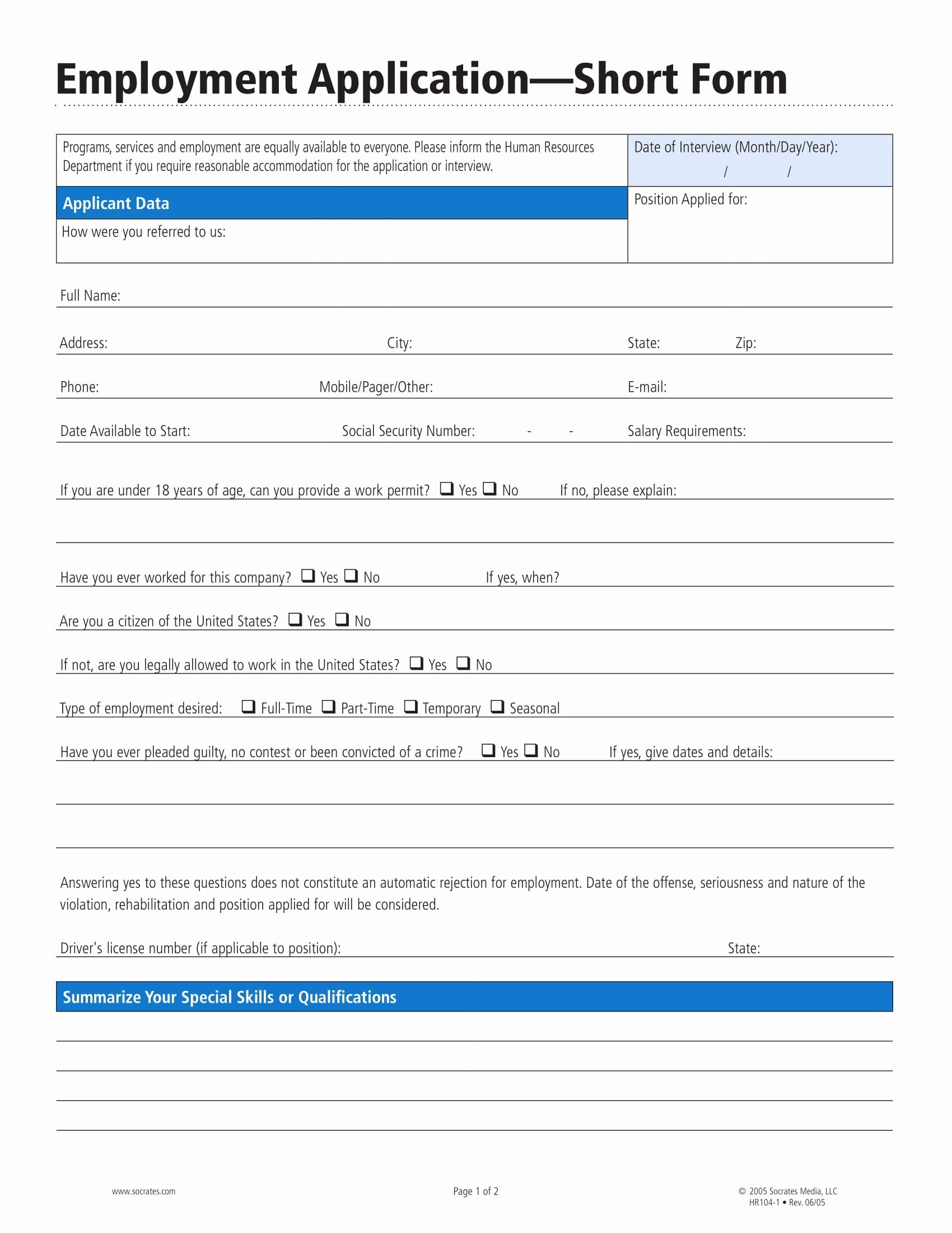 work application template on application for employment form pdf lovely 14 employment application form examples pdf employment application job application template job application