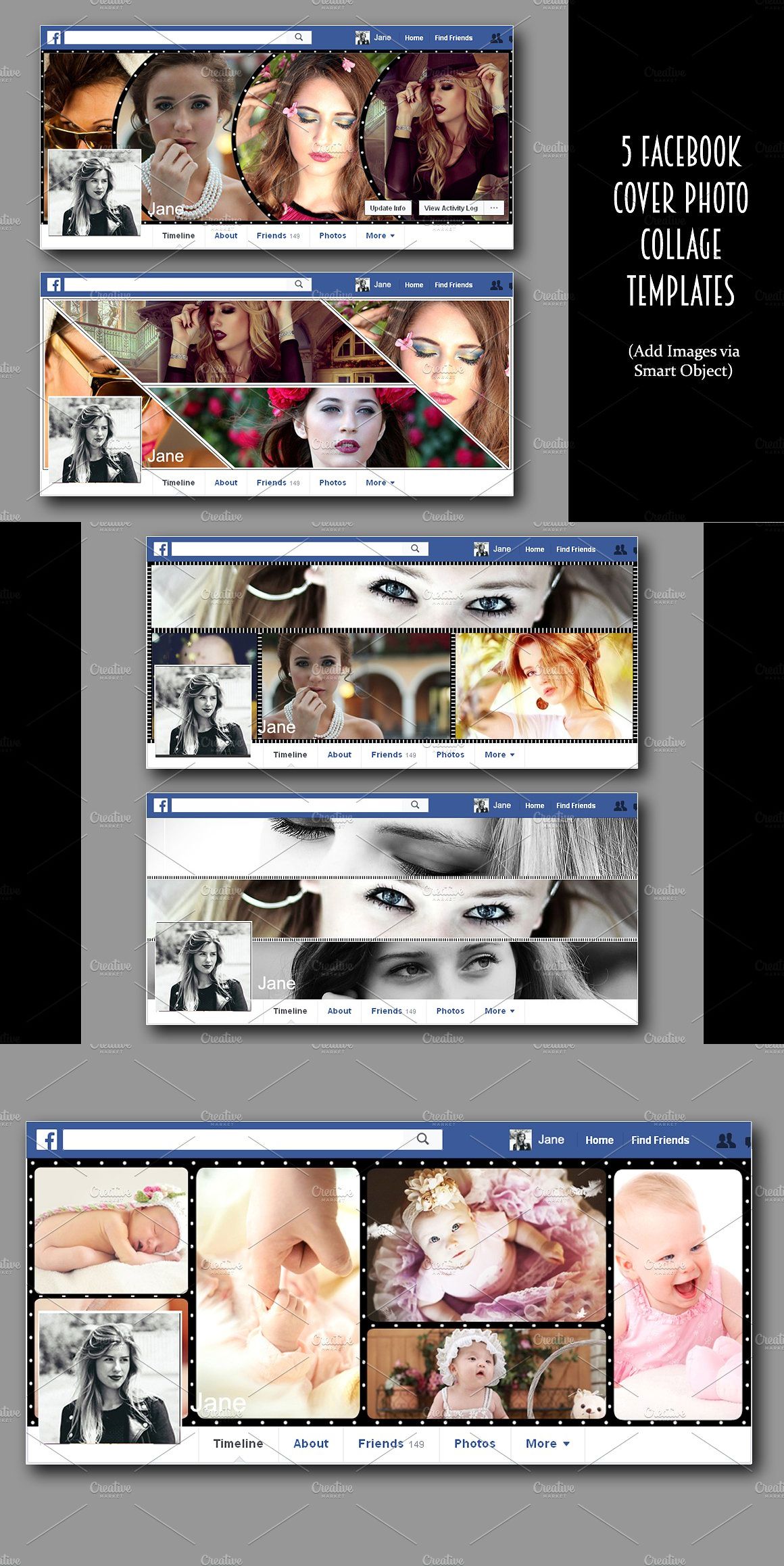 5 facebook cover photo collage facebook cover cover photos photo collage template photoshop templates collage on 5 facebook cover photo collage facebook cover cover photos photo collage template