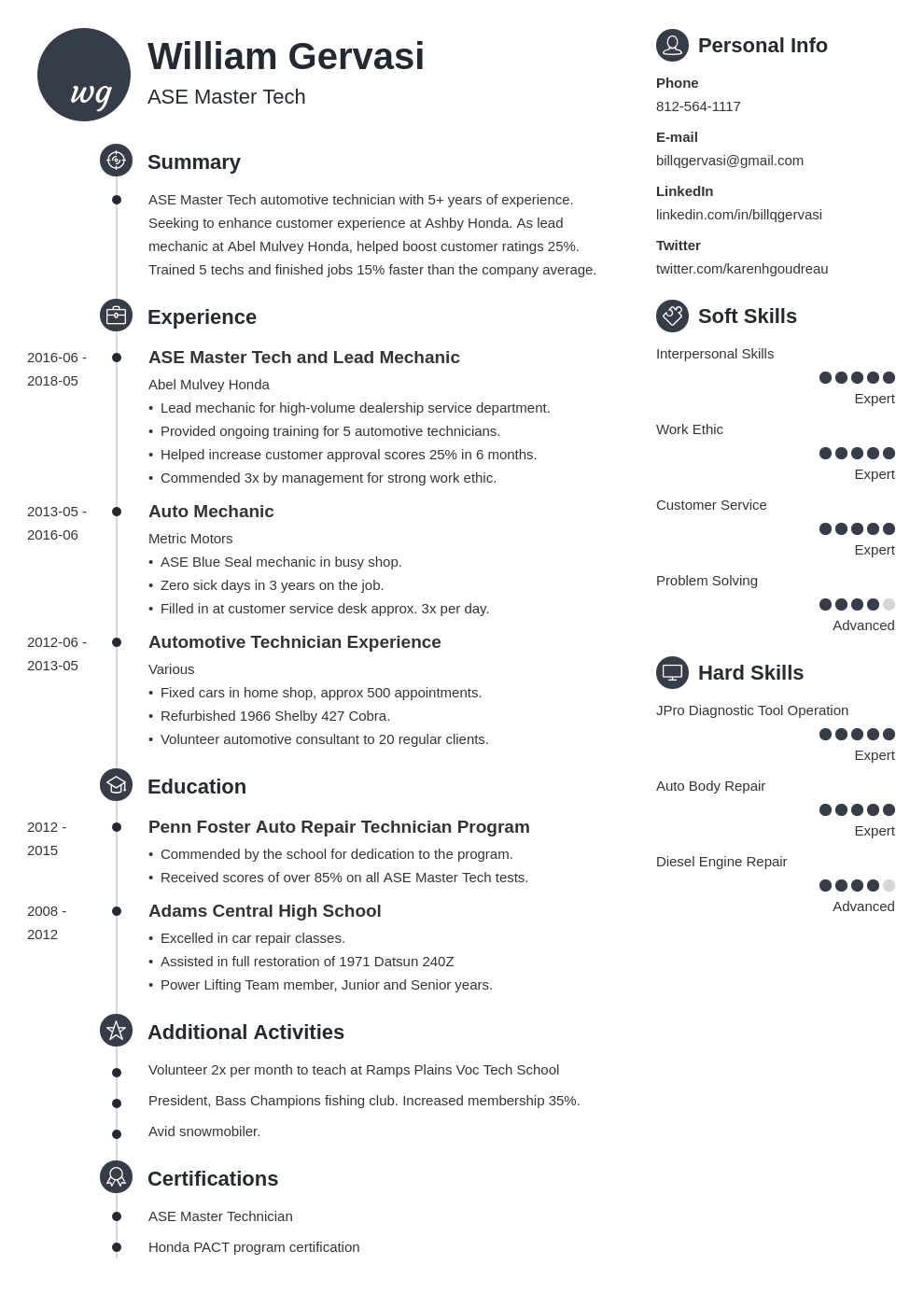 automotive technician resume on mechanic resume example template primo automotive technician job resume examples resume examples