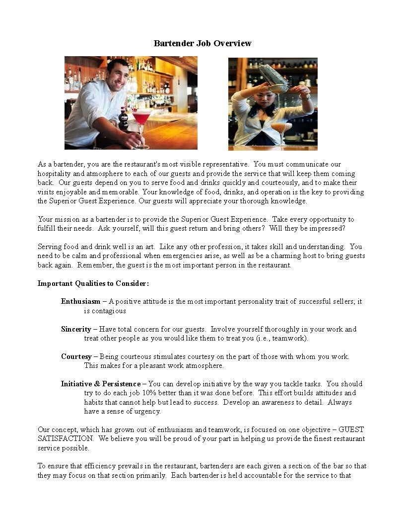 qualities of a bartender on bartender training overview restaurant management bartender restaurant service