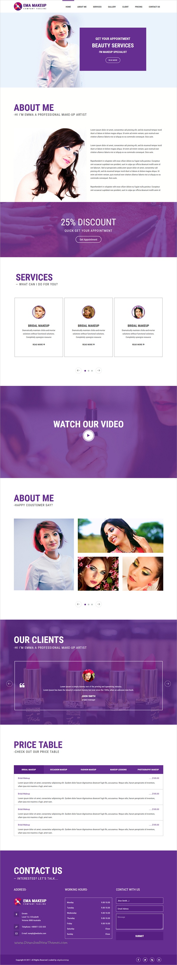 makeup artist website on valeri makeup shop wordpress theme makeup salon makeup artist website beauty services
