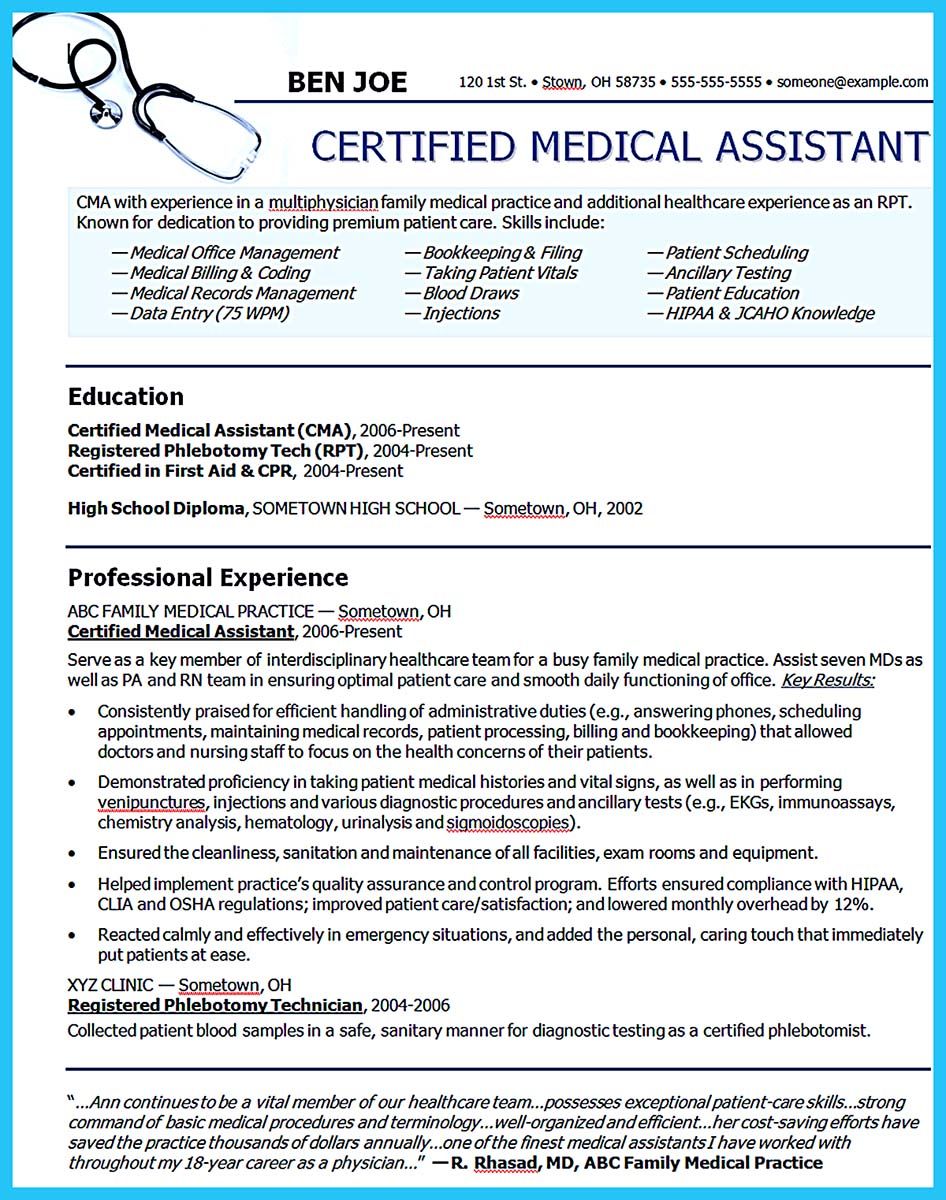 writing your assistant resume carefully certified medical assistant resume on writing your assistant resume carefully