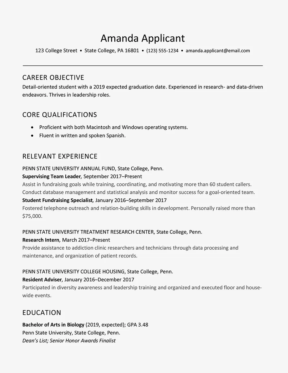 college senior resume example and writing tips how to speak spanish writing tips resume examples listing gpa on resume on college senior resume example and writing tips how to speak spanish writing tips resume examples