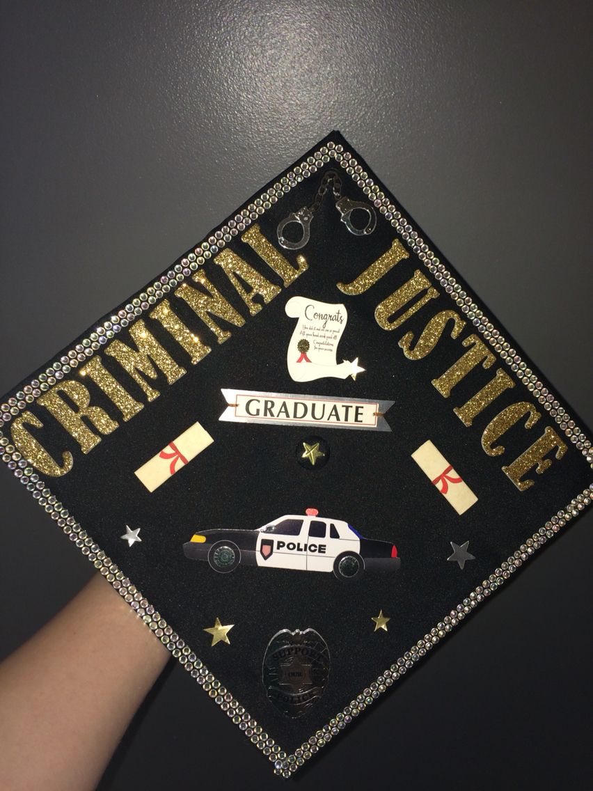 colleges for law enforcement on criminal justice graduation cap criminal justice graduation cap college graduation cap decoration criminal justice graduation