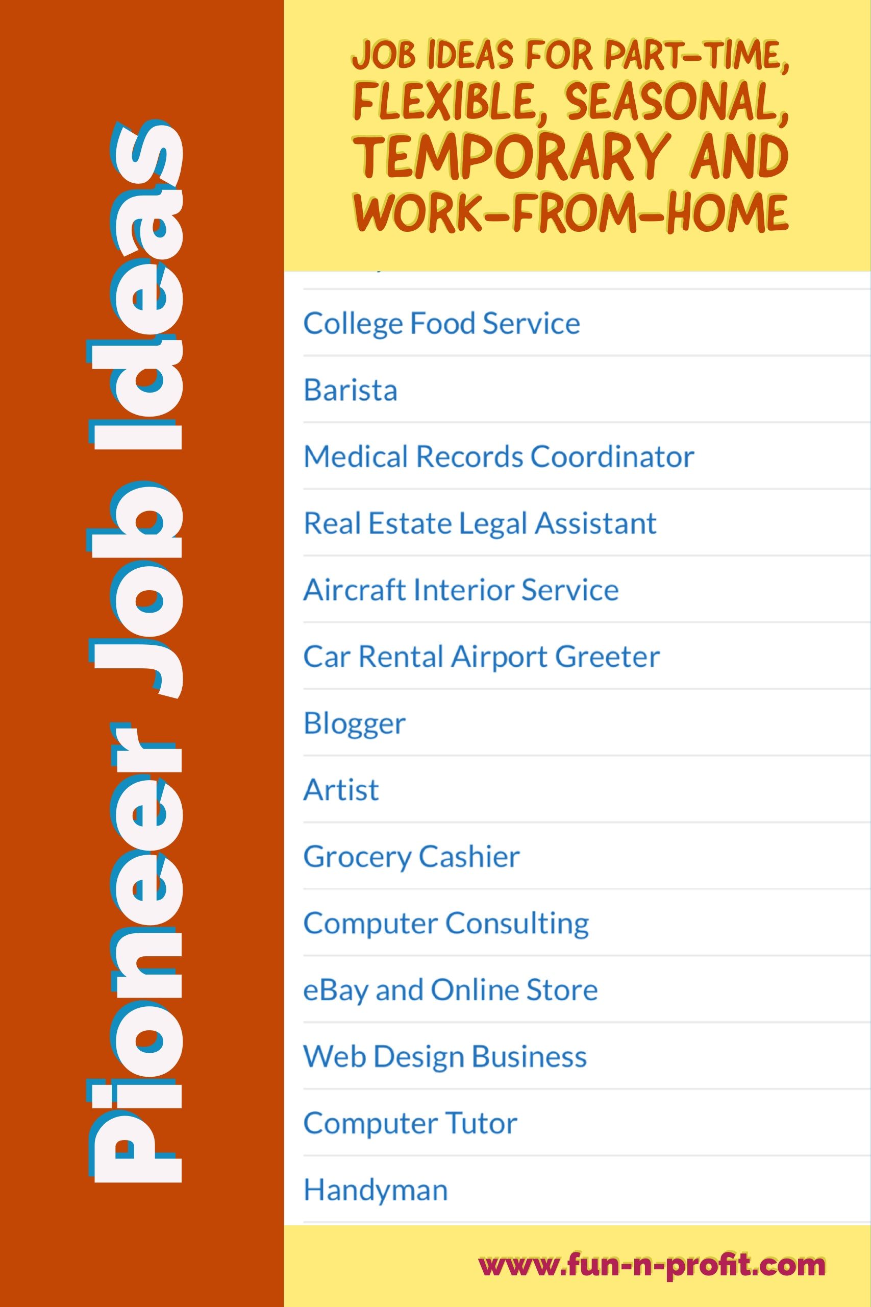 part time post jobs on jw pioneer job ideas job ideas for part time flexible seasonal temporary and work from home employment th job employment options online store web design