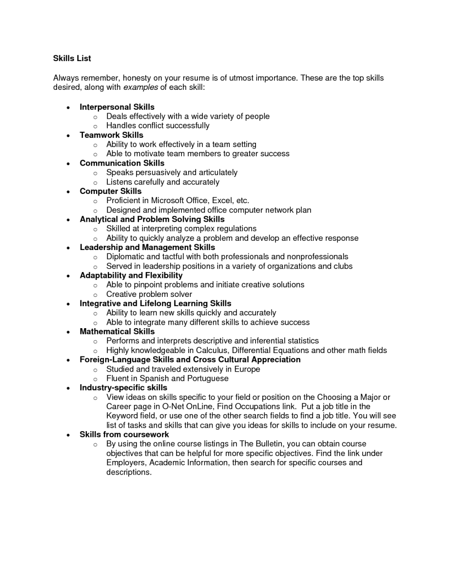 best skills to put on a resume on 9 skills to put on a resume sample resumes resume skills list list of skills resume tips