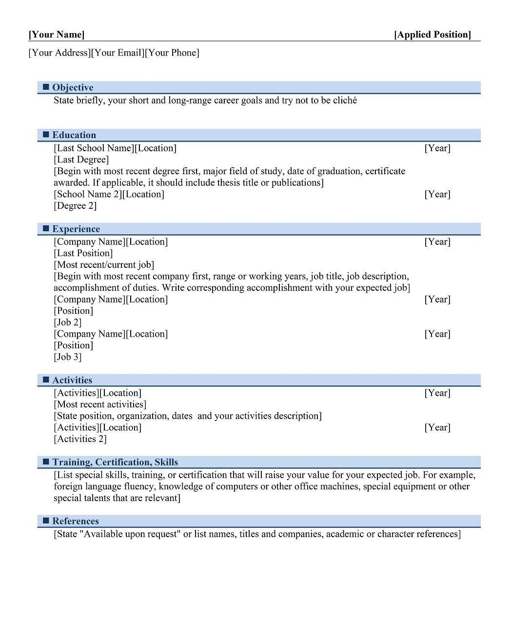 list 7 different resume formats resume format types of resumes resume format for freshers types of skills to list on a resume on list 7 different resume formats resume format types of resumes resume format for freshers