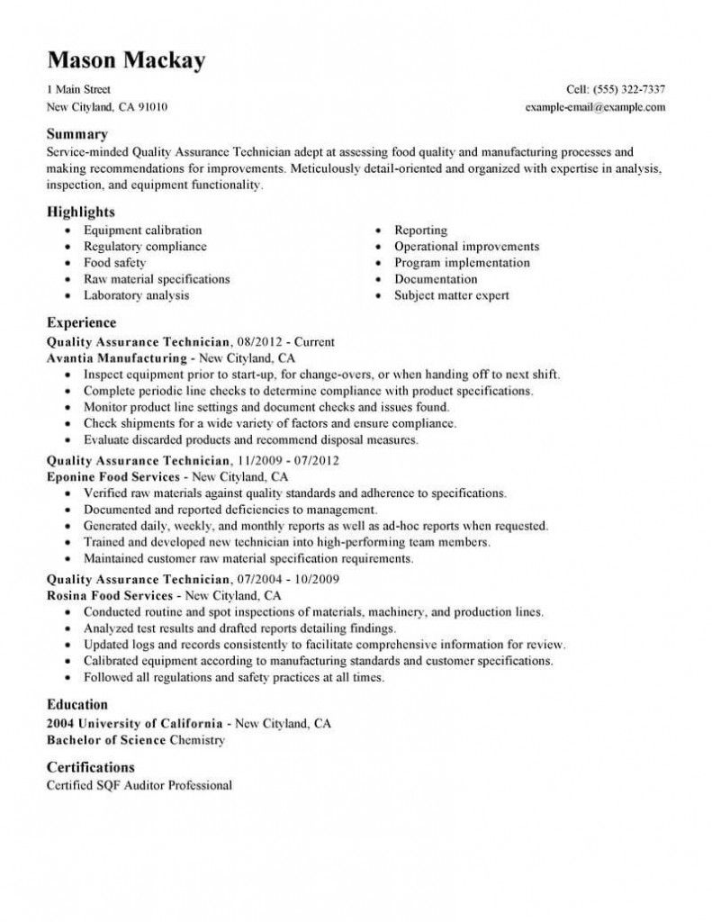 quality control resume sample 2021 in 2021 resume examples resume objective examples resume objective quality control analyst resume on quality control resume sample 2021 in 2021 resume examples resume objective examples resume objective