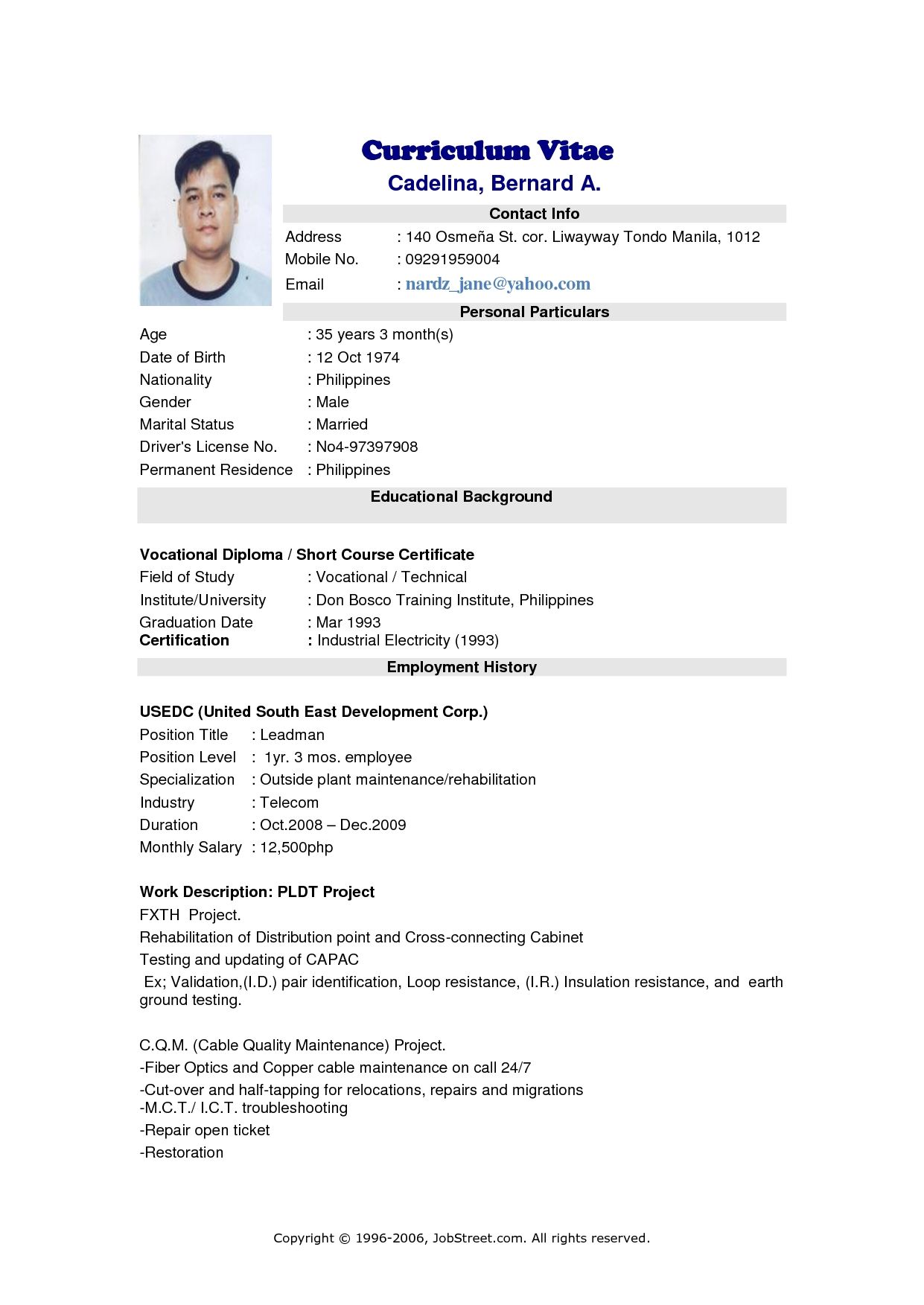 create a simple resume free on resume format jobstreet format jobstreet resume resumeformat best resume template downloadable resume template resume template