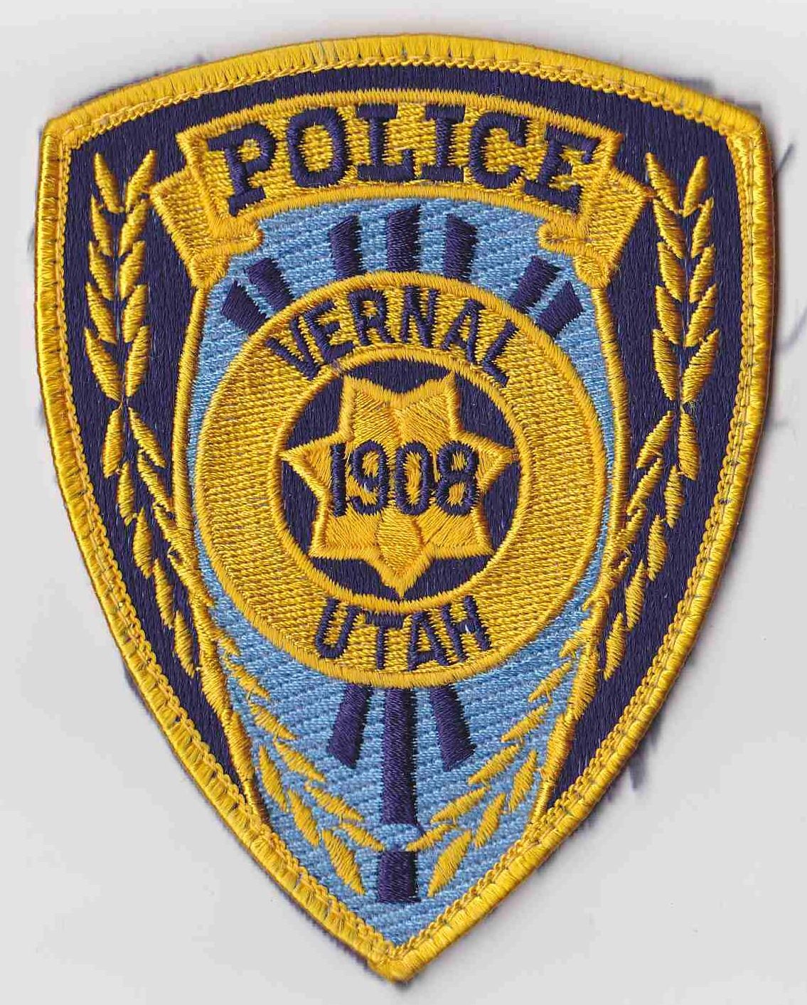 universities for law enforcement on vernal pd ut police badge police patches police