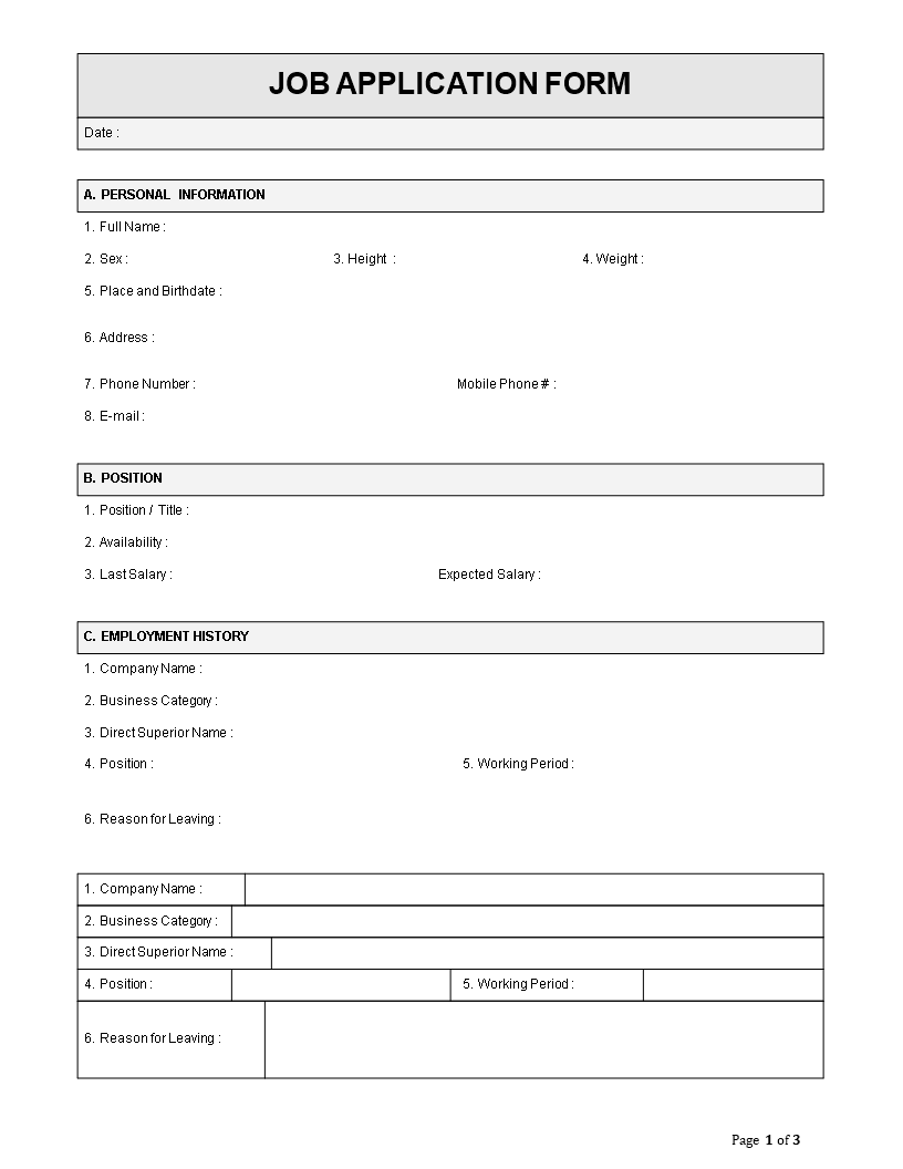 work application template on employee job application form template employee job application form template docx easy to down job application form employment application application form