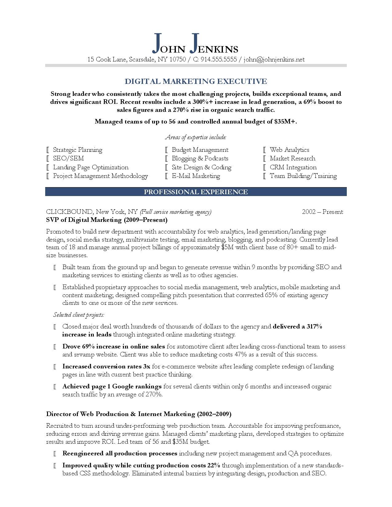 digital marketing executive resume template marketing resume resume examples resume social media marketing manager resume on digital marketing executive resume template marketing resume resume examples resume