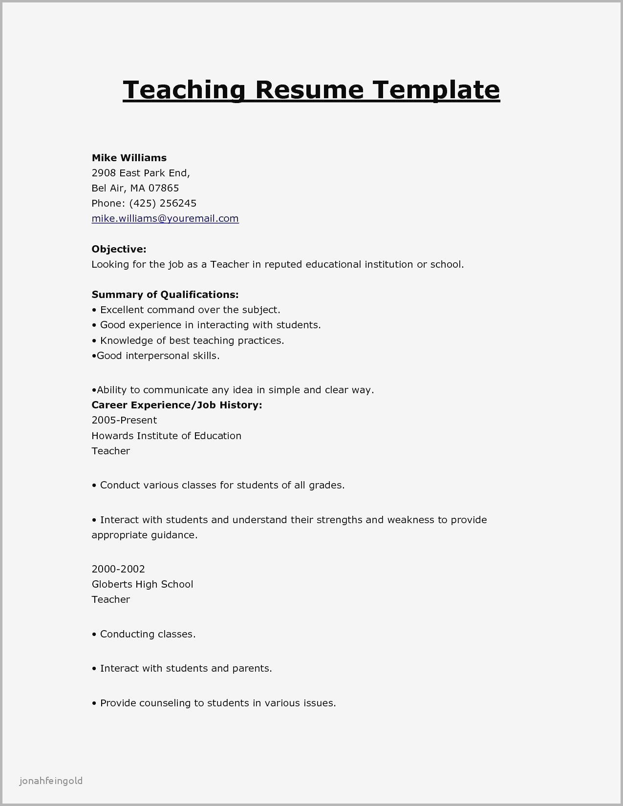 resume format for teacher job on pin on resume templates