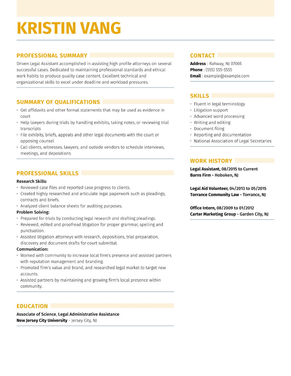 resume templates for lawyers on 13 amazing law resume examples livecareer resume examples resume chronological resume