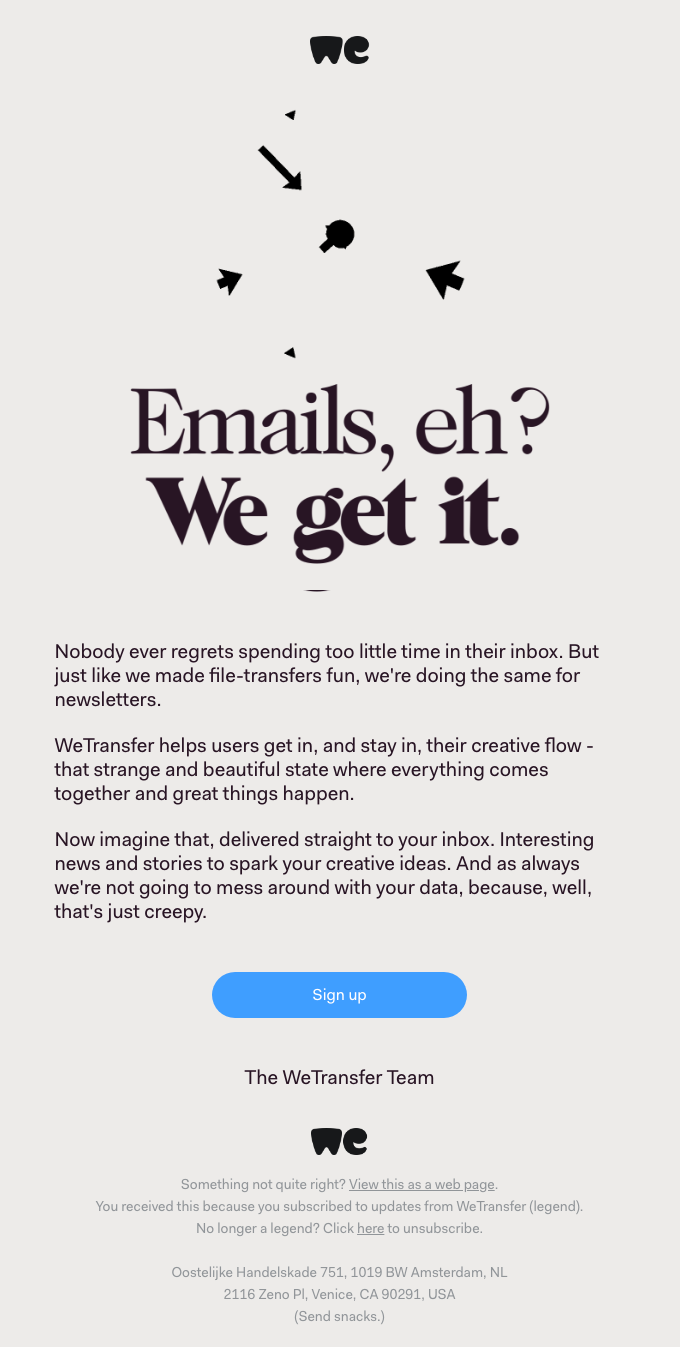 email send service on service emails on really good emails email newsletter design email marketing design inspiration email marketing design