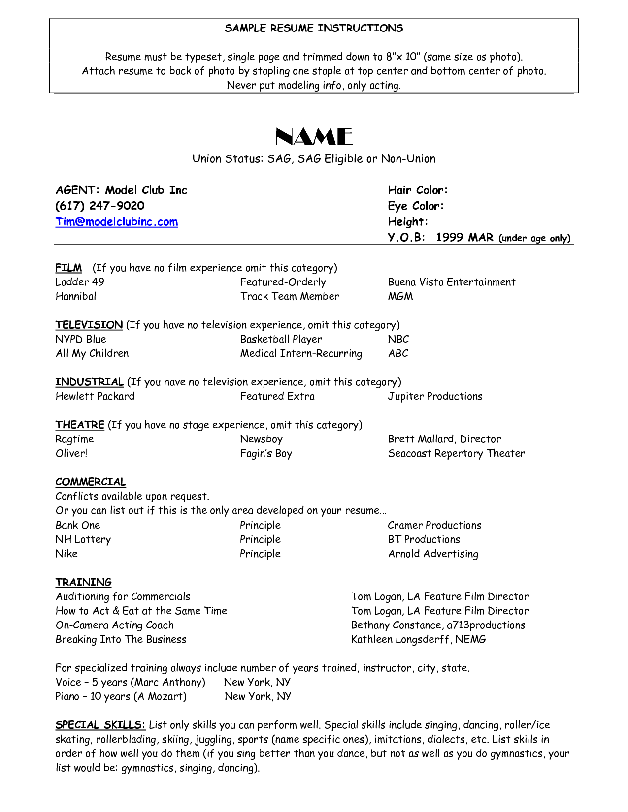 theatre resume template download on pin oleh ð ð ð ð ª ð ð ð ð ð di model vision board