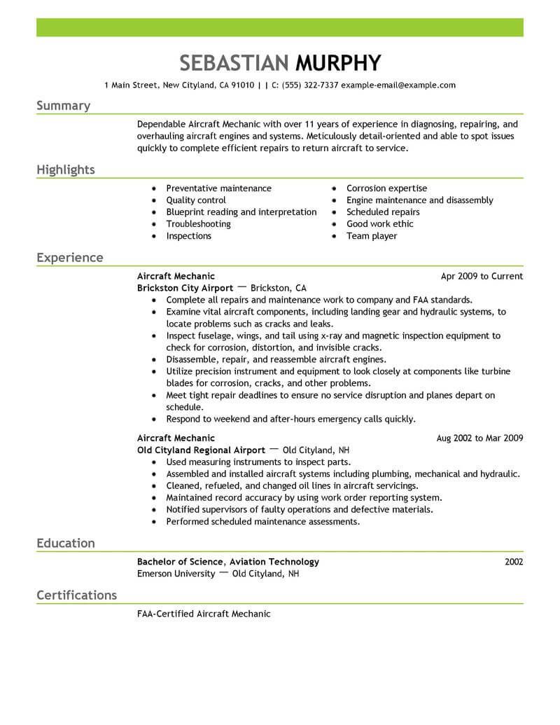 maintenance resume skills list on a p mechanic resume examples resume examples aircraft mechanics resume examples resume
