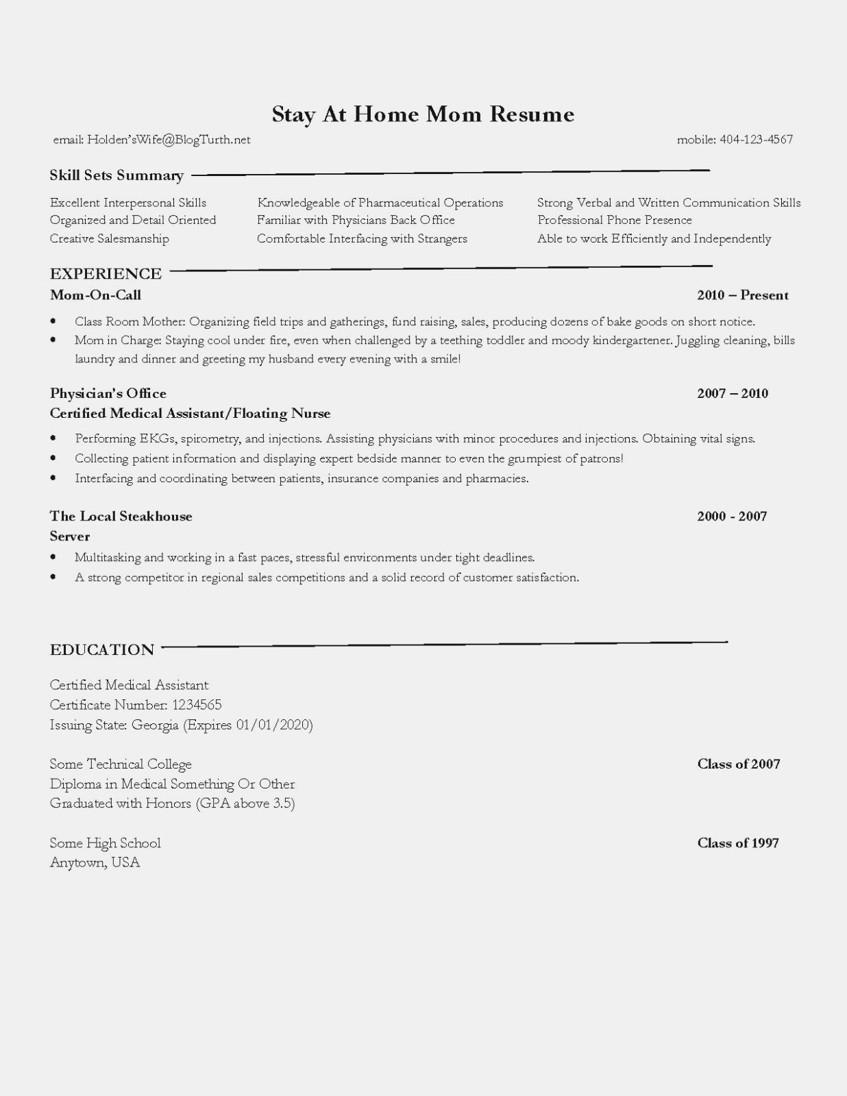 resume for return to work mom on resume examples for stay at home moms returning to work in 2021 resume examples resume resume writing examples